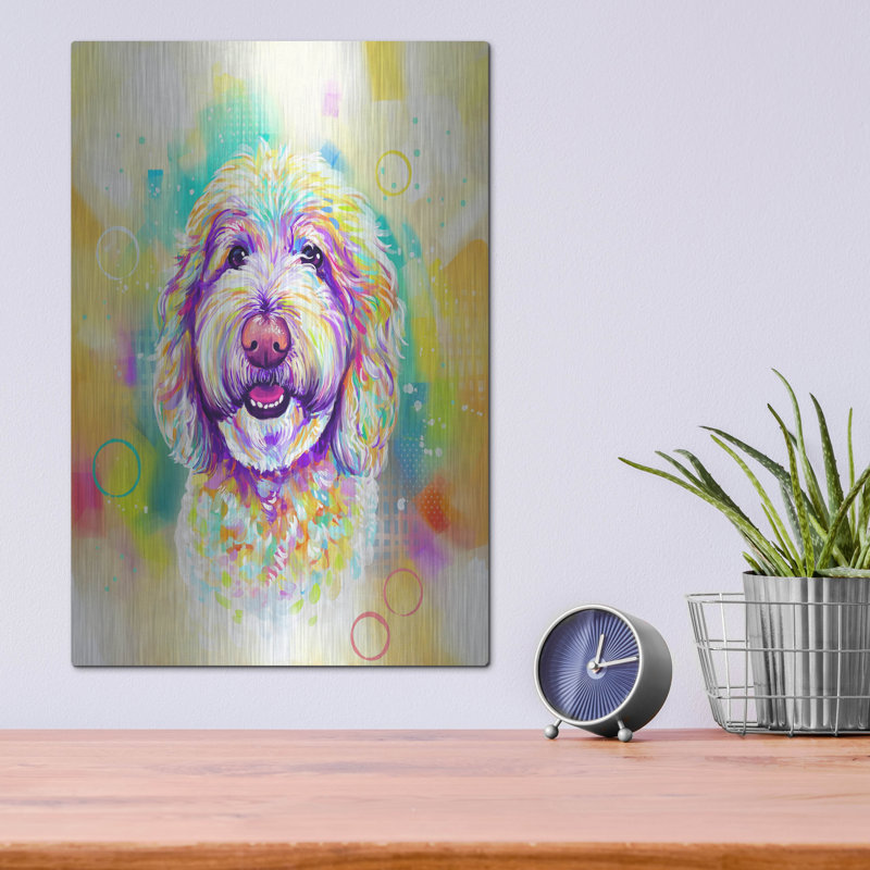 "Pop Art Goldendoodle 4" par Furbaby Affiliates, H 16 po x l 12 po