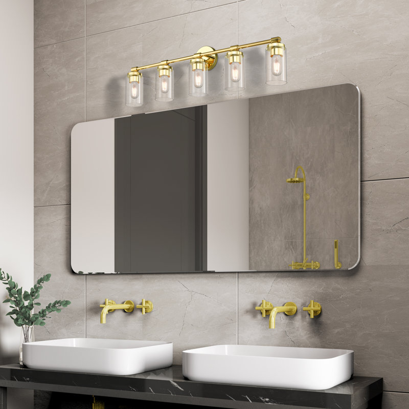 Ashveen 5 - Light Dimmable Vanity Light, Polished Brass