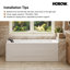 Baignoire tourbillon 59 "avec drain à droite-123282746