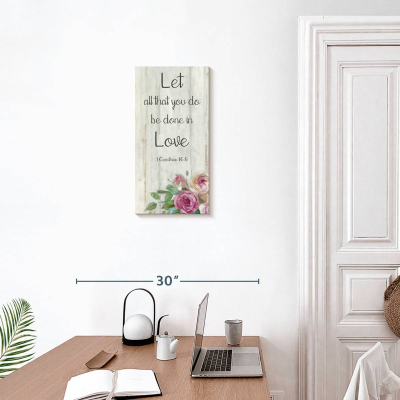 1 Corinthian 16 Verse 8, 24" H x 12" W
