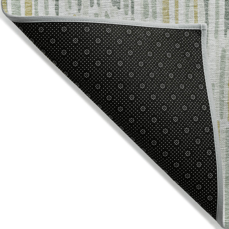 Tapis intérieur lavable abstrait doré 9 pi x 12 pi