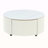 Modern Round Movable Coffee Table With Casters-1040942180