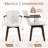 Mid-Century Faux Leather Upholstered Dining Chairs