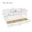 L-Shaped Bed Frame With Drawer And And Bookcase-156971849