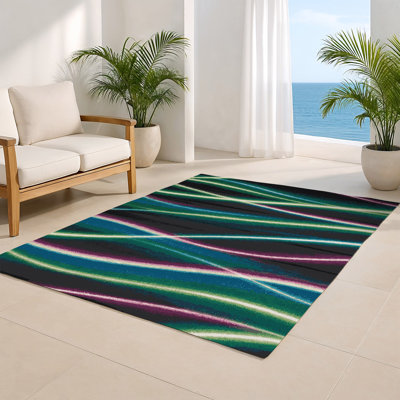 Tapis d'intérieur et d'extérieur mauve Nature