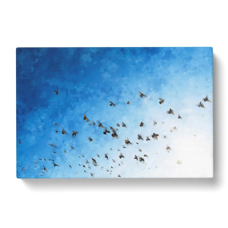 Flying Pigeons - Wrapped Canvas, 35cm H x 50cm W x 3cm D