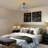Modern 6-light Black Drum Chandelier With 2-tier K9 Crystal