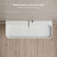 Lavabo de salle de bain mural cannelé à surface solide 31,5 po x 18 po Monblari-133356775-126479010