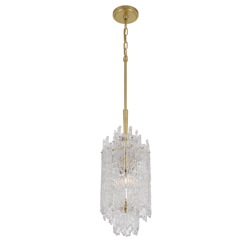 Libby Langdon Adona 1 Light Aged Brass Pendant