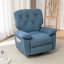 Fauteuil inclinable relaxant, molleton artificiel doux, rembourré, oscillant, poche latérale-1337520700