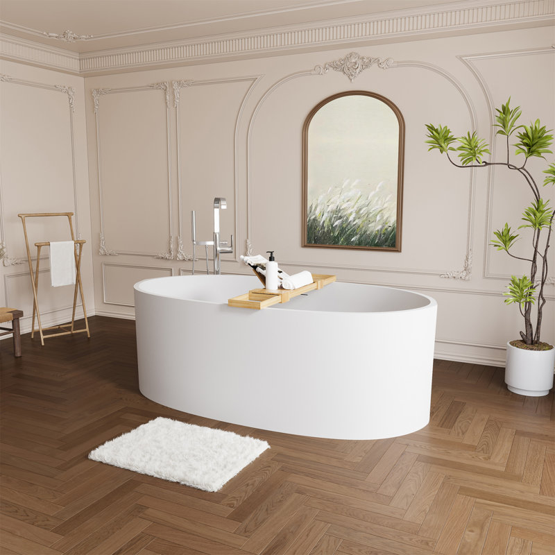 Baignoire autoportante 65 "à surface solide 65"