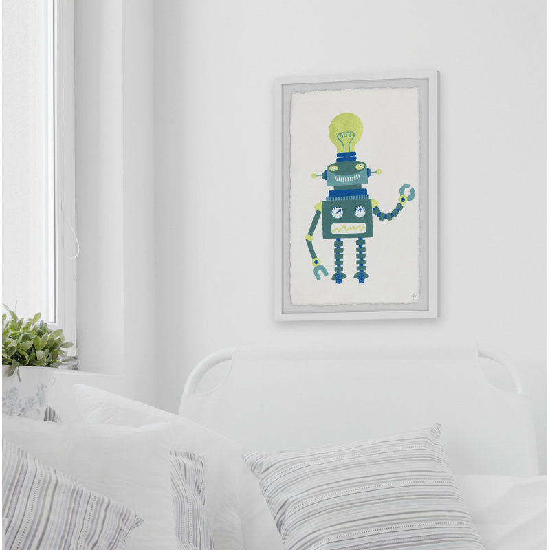 Ravenworth 'Smart Robot' Framed Print, 12" H x 8" W x 1.5" D
