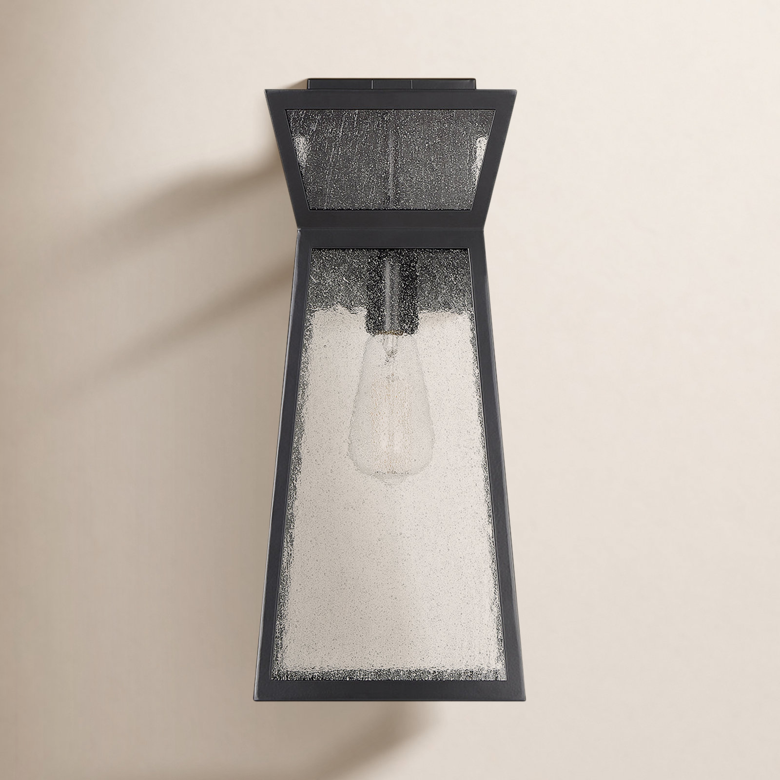 Baltic Outdoor Wall Lantern, 18.75" H x 7.5" W x 9" D