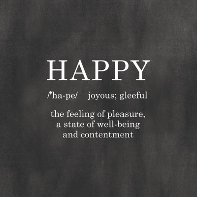 Happy Definition 3 - Wrapped Canvas Print