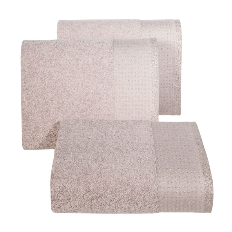 Hollie-Mae Midweight Jacquard Hand Towel, Powder