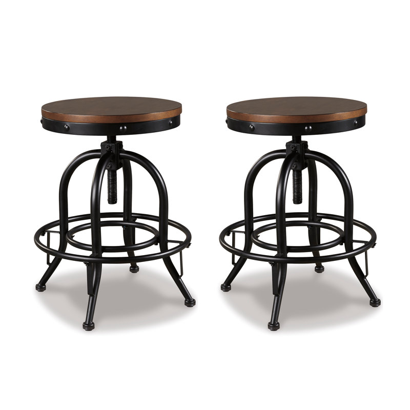 Tabouret tournant à hauteur réglable bar et comptoir Quintara, Tabouret de comptoir (assise de 24 po de hauteur)