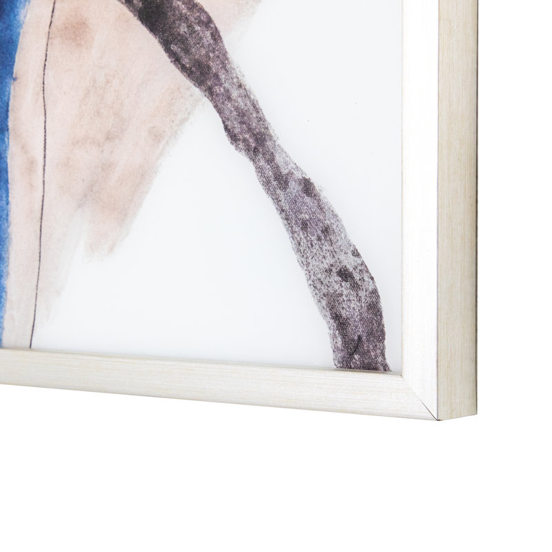 Blue Compress I - art mural