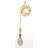 Flat Teardrop-Shaped Crystal Finial Ceiling Fan Pull Chain