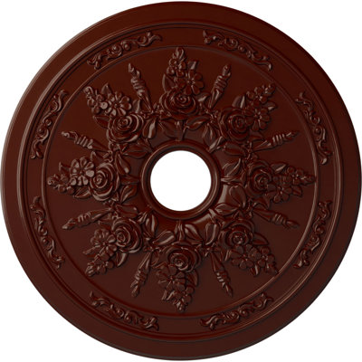 Médaillon de plafond Endurathane Palmetto, DE 23 5/8 po x P 3 5/8 po x P 1 5/8 po (convient aux auvents jusqu'à 3 5/8 po), apprêté en usine