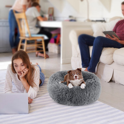 Plush Donut Bed 36x36 Inches