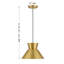 Luminaire suspendu 1 lumière Kerron-1699871085