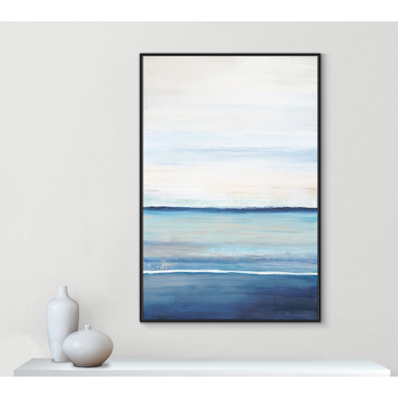 Distant Whispers by Filippo Ioco, Black Framed Canvas, 61.5" H x 41.5" W x 2" D