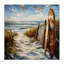 Time To Surf Beach Canvas, design par LSR Creative Studio-395345531