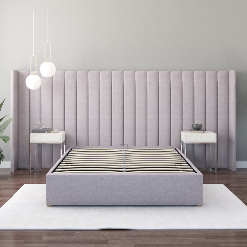 Arye Upholstered Headboard, Grey
