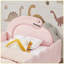 Lit double en forme de dinosaure avec barrière de sécurité, cadre de lit en bois massif, revêtement en tissu bouclé, pour enfants et tout-petits-1050264197