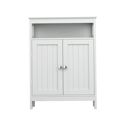 Bathroom Standing Storage With Double Shutter Doors Cabinet