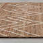 Tapis naturel tissé à plat à la main à motif géométrique Albans-254834544
