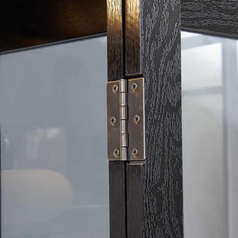 Vitrine lumineuse en verre avec tablettes réglables