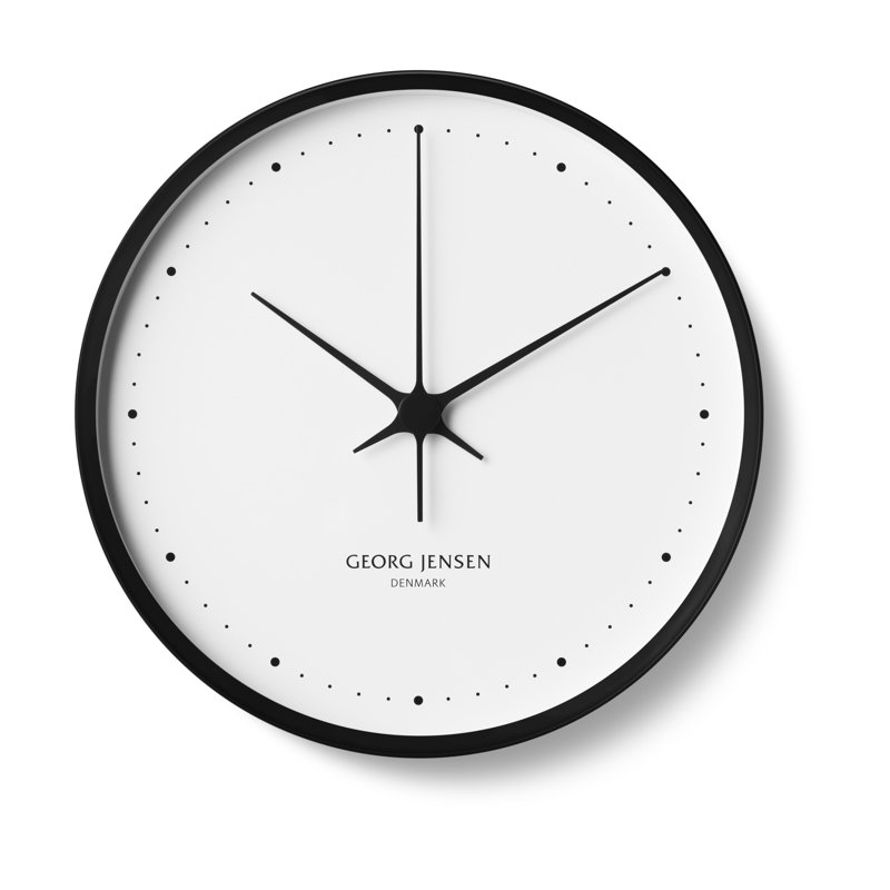 Wall Clock by Henning Koppel, Medium, Black