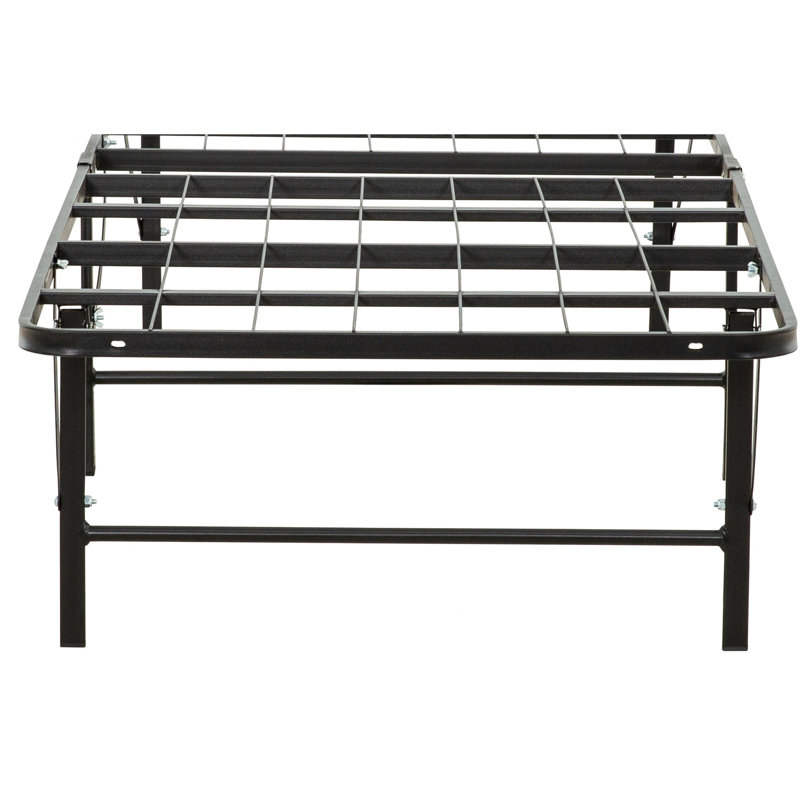 Support de lit plateforme en métal - base de matelas pratique pour la chambre à coucher, configuration, Lit simple