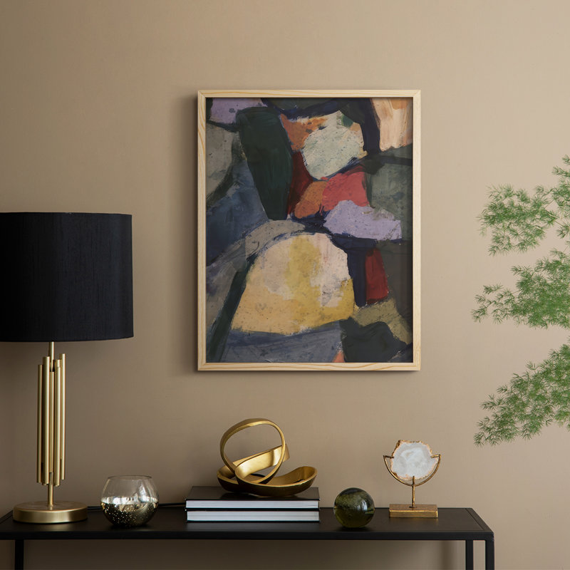 Stoneseeker I, reproduction encadrée - bois massif, Naturel, H 21 po x l 17 po