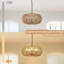 Luminaire suspendu 7,9 po, rotin, brun