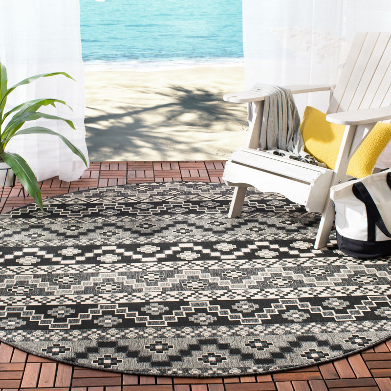Tapis intérieur / extérieur Northpoint Veranda, Rond 5 pi 3 po