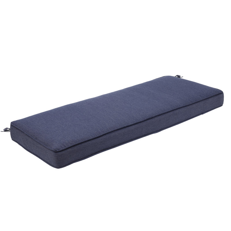 Lucy Eider & Ivory Outdoor 3" Bench Seat Cushion, Dark Blue