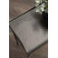 Mazure Narrow Side Table with Hammered Metal Tabletop-601038305