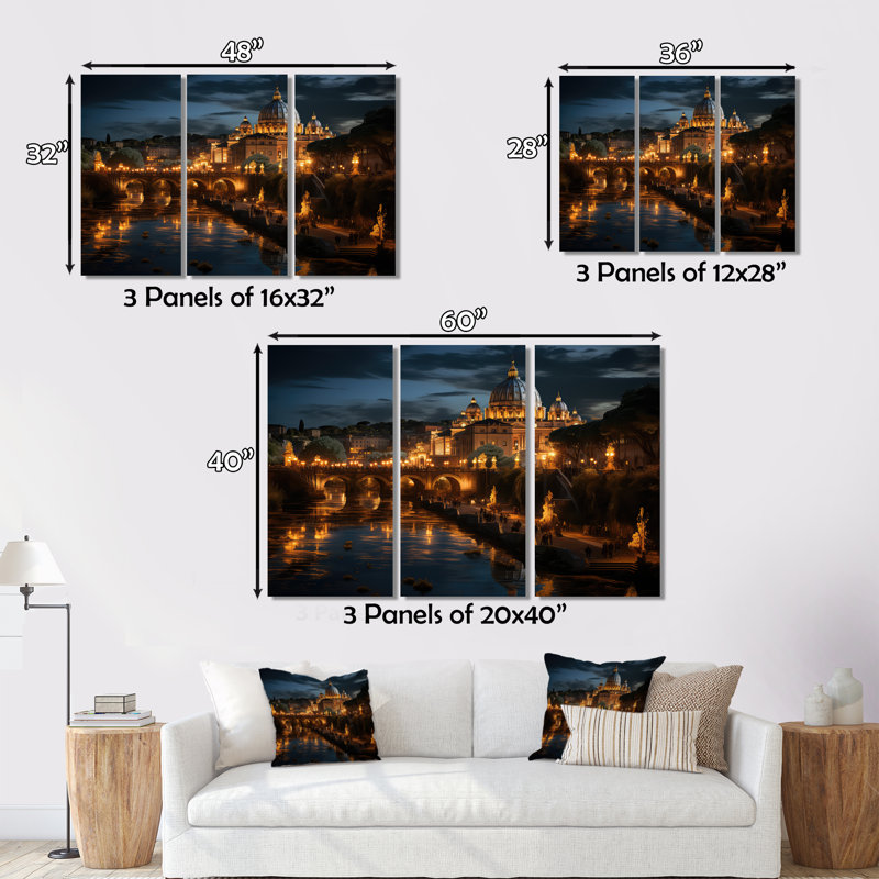 Italie, Italie, Cité du Vatican, impressions sur toile, H 12 po x l 20 po x P 1 po, Cadre flottant blanc