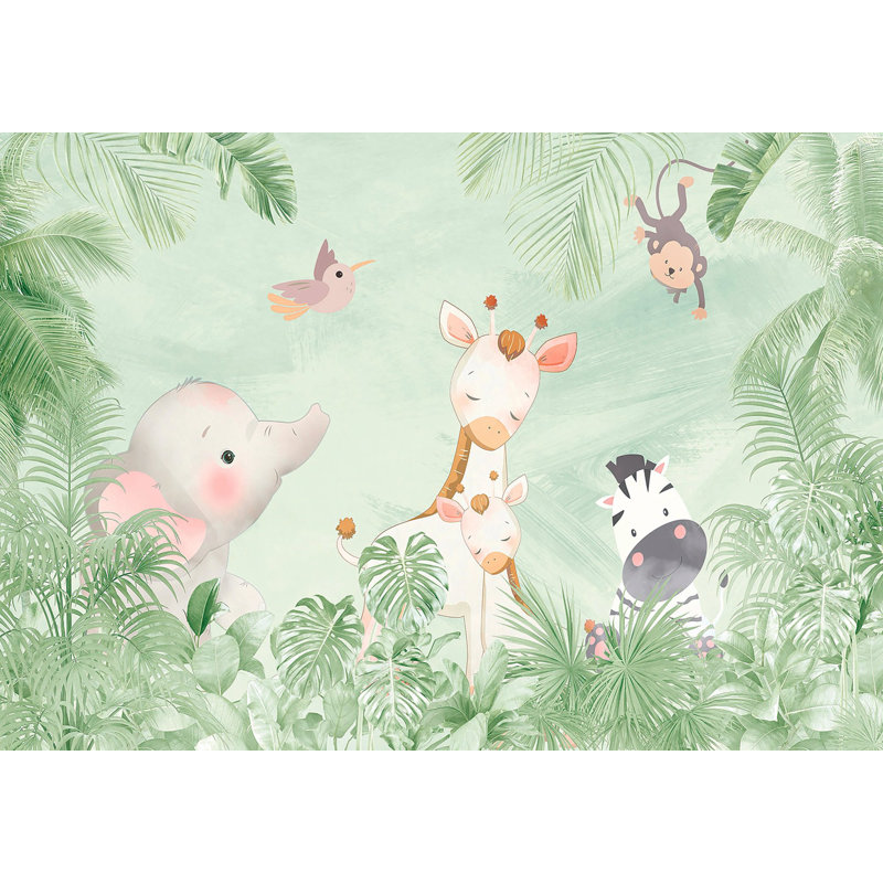 Superfresco Easy Circle of Life Print To Order Mural, 400cm L x 280cm W, Green