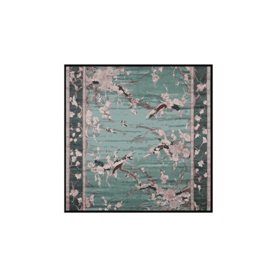 Machine Washable Gray Area Rug