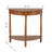 Tinsle Collection Half Moon Console Table with Storage Shelf End Table - Honeynut-104621369