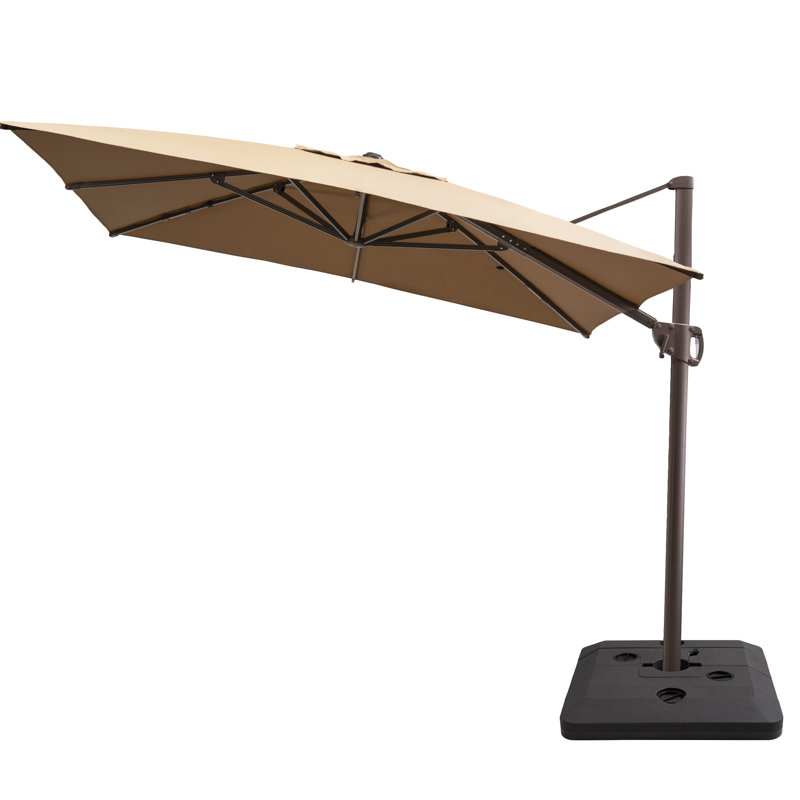 128' X 104' Rectangular Cantilever Umbrella, Base Included, Tanné