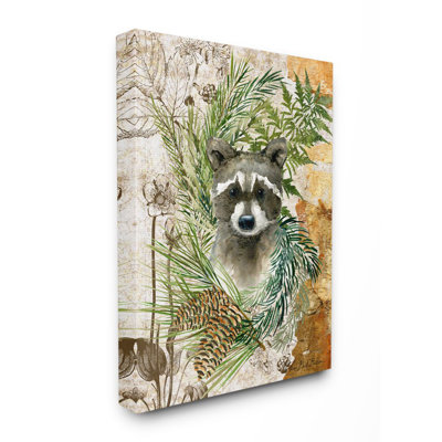 «Children Racoon in Forest Wild Animal» par Sherri Buck Baldwin - impression d'art graphique