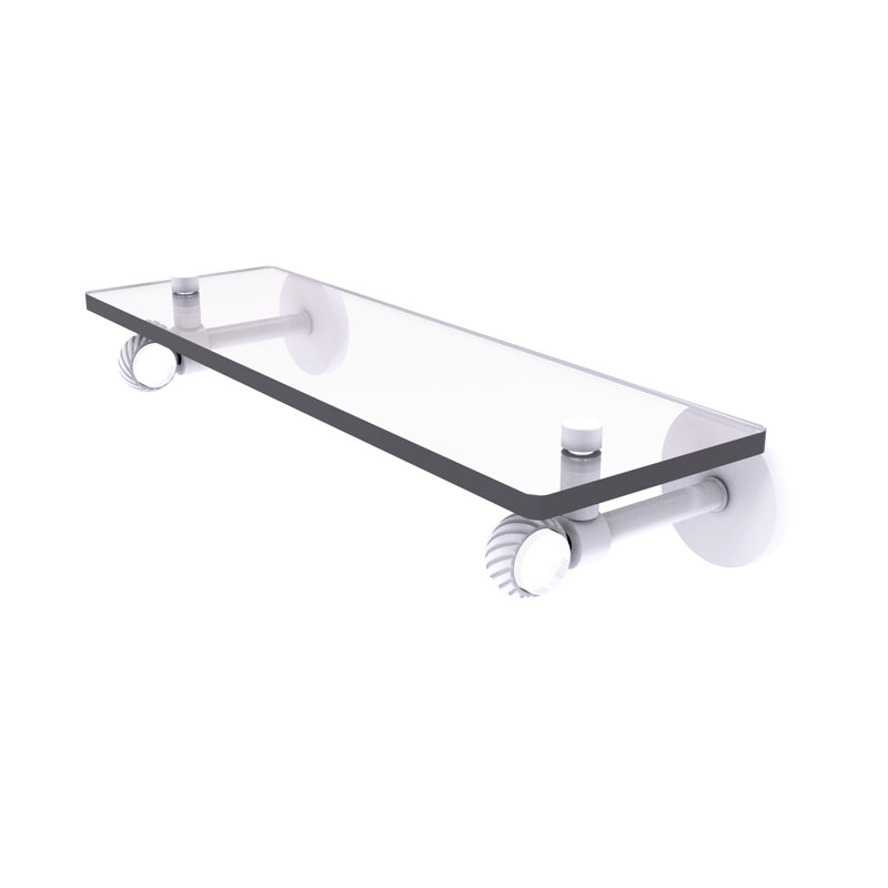 Margolis Bracket Shelf, Matte White, 3.3" H x 16" W x 5.65" D