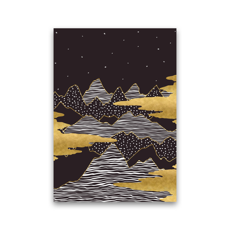 Stary Sky - Print on Canvas, 30cm H x 21cm W x 1cm D, No Framed