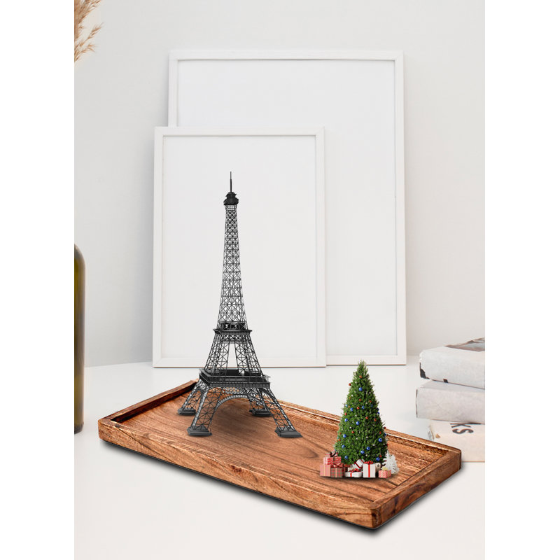 Plateau en bois d'acacia Gehrig, H 0,75 po x L 12 po x P 5,5 po