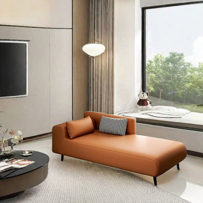 Fauteuil inclinable en tissu de cuir rembourré de latex éponge
