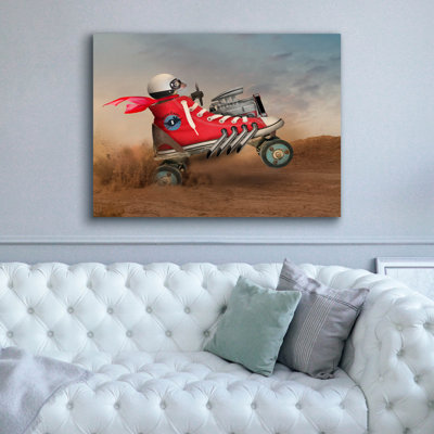  «Mouse Racer» par John Hovenstine, art mural sur toile, 54 po x 40 po